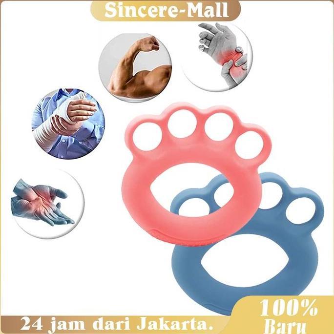 POIRENS Finger Grip Ball / Bola Duri Terapi Tangan / Ergonomic Silicone Design