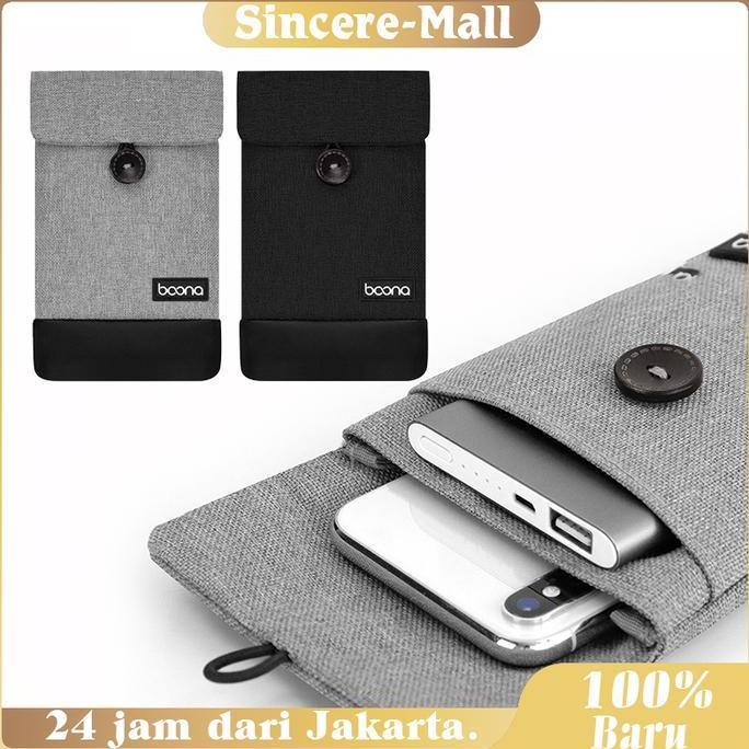 POIRENS Wanita Dan Pria Dompet Tas Powerbank Dan Handphone Gadget Organizer