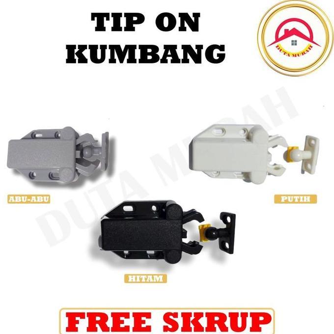 AYOBAKUL Push Open Latch Minilatch Tip On Kumbang  Push To Open Mini Latch