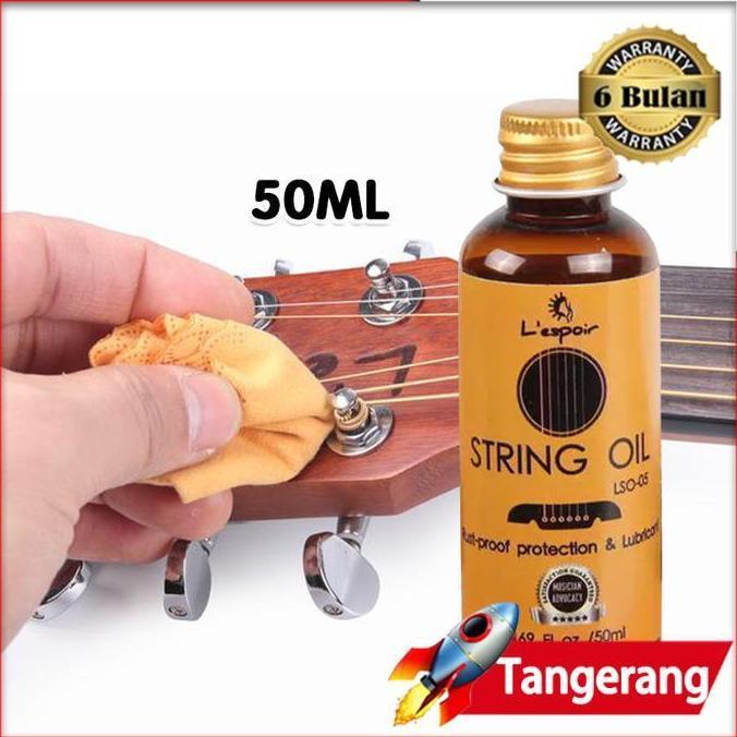 XLOGIPO 50ml Minyak Senar Gitar Cairan Pembersih Gitar Minyak Anti Karat Senar Gitar