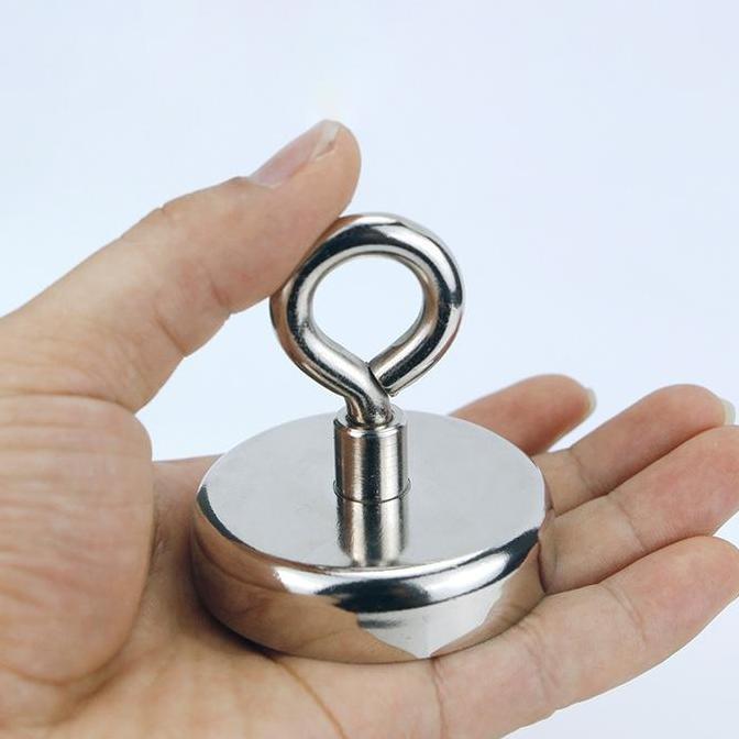 Magnet Besi Berani Kait Gantungan Strong Neodymium Kuat Angkat Beban