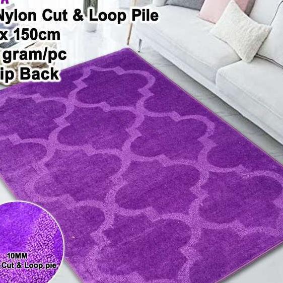 Tren-D-Rugs Karpet Plush 3D Timbul Permadani Bulu Alas Lantai Kamar Tidur Ruang Tamu Halus Tebal Kua