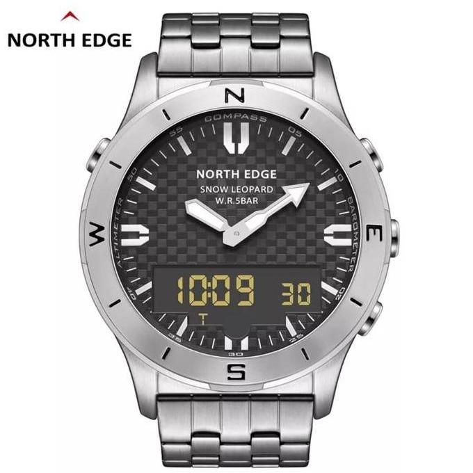 Ready  NORTH EDGE SNOW LEOPARD Jam Tangan Pria Altimeter Barometer Kompas