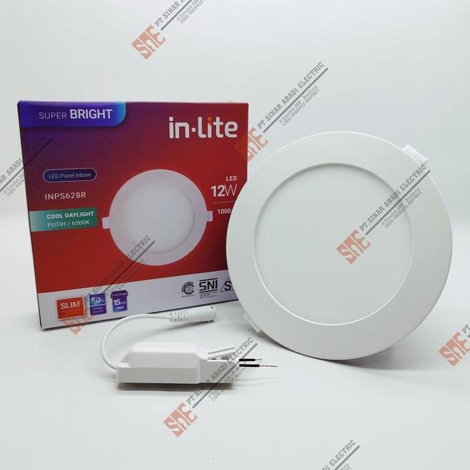 Lampu Downlight Led Inlite 12 Watt Inbow 3000K/4000K/6500K INPS628R
