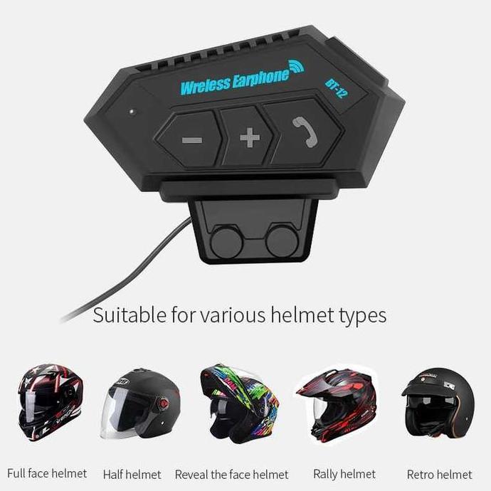 Bluetooth Helm Alternatif Intercom Headset Helm Bluetooth