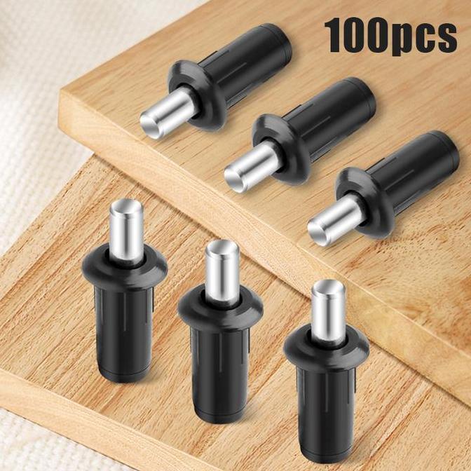 AMERZANA 100pcs Door Pin Engsel Spring push pintu lemari Door Pin Metal Engsel Pintu Lemari Door Pin