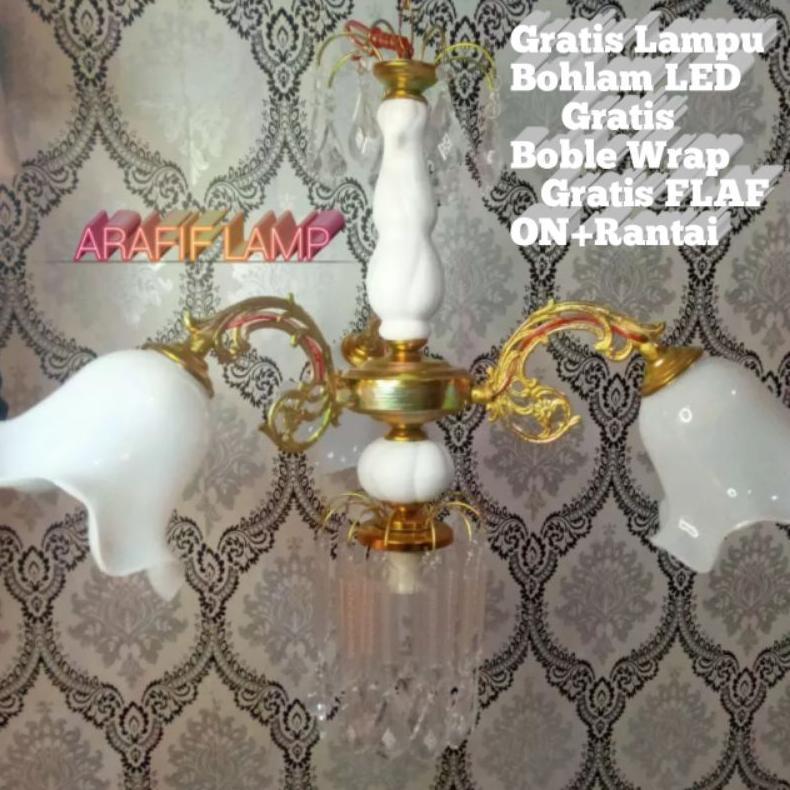 Promo Lampu hias gantung cup bunga/lampu hias gantung 4bohlam/lampu hias gantung dekorasi