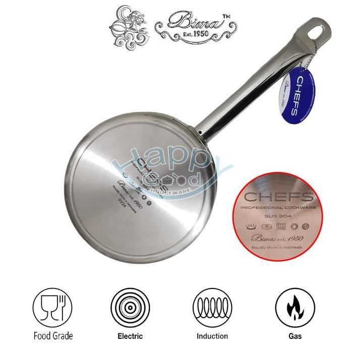 Ready BIMA CHEFS 16-18-20CM SAUCEPAN | PANCI MPASI | PANCI STAINLESS STEEL SUS304