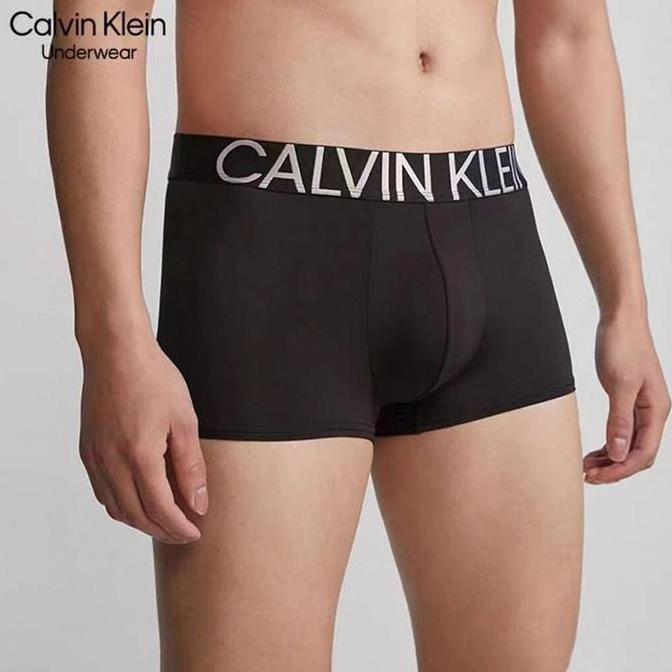 Calvin Klein Celana Dalam Pria Katun Sutera Es Polos Boxer Original Asli Bahan Lembut dan Sejuk Coco