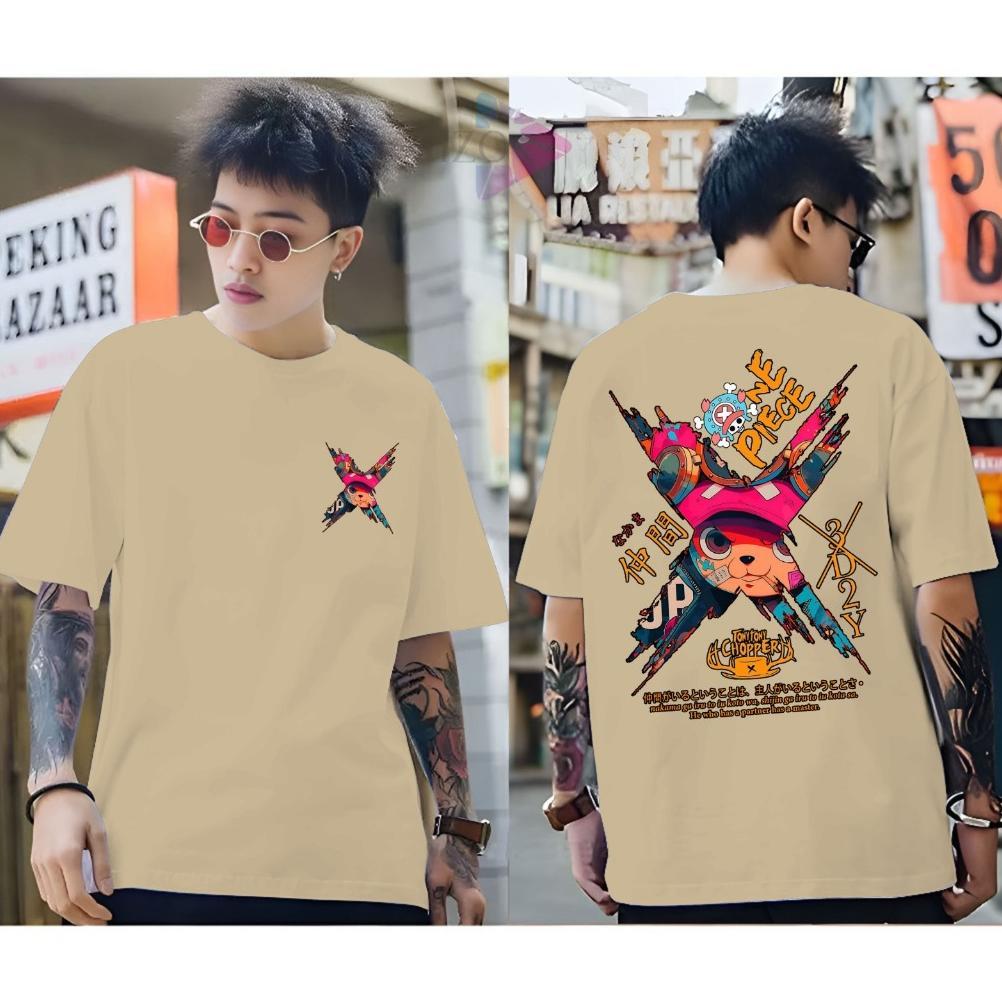 100% AMAN KAOS OBLONG PRIA DEWASA ONE PIECE D3Y2 KEKINIAN