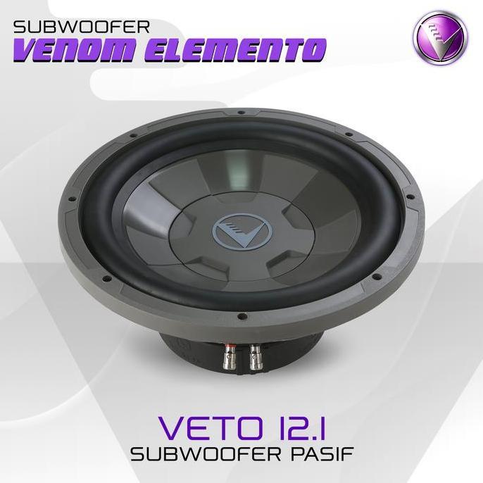 VENOM Elemento Subwoofer Pasif Mobil VETO 12 Ukuran 12 Inch
