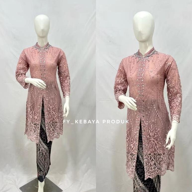 Kebaya tunik sanghai tille Payet/kebaya sanghai tunik/kebaya tile Payet/kebaya sanghai Payet/kebaya 