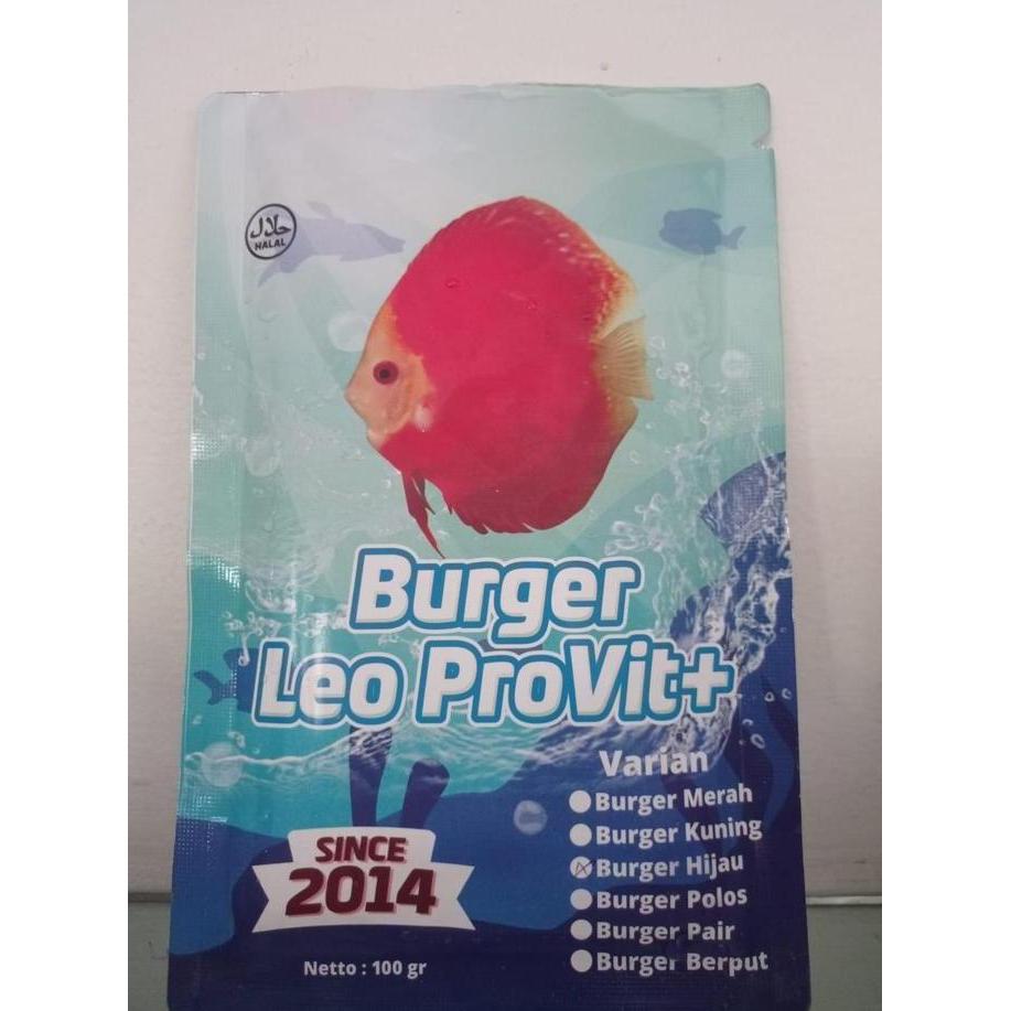 Pescare- Burger Leo Discus Provit+ Makanan Ikan Discuss Beku | Burger Ikan 100G