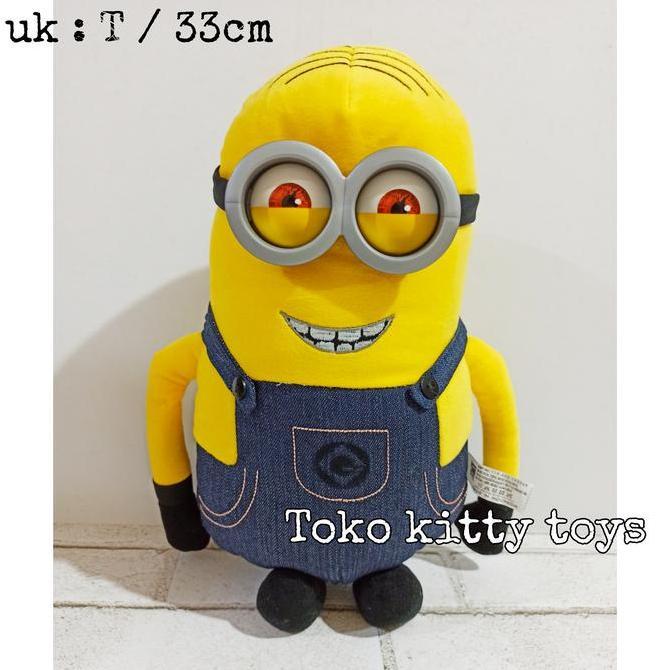 NEW MAINAN BONEKA MINION PAPOY 3D BAJU JEANS ORI