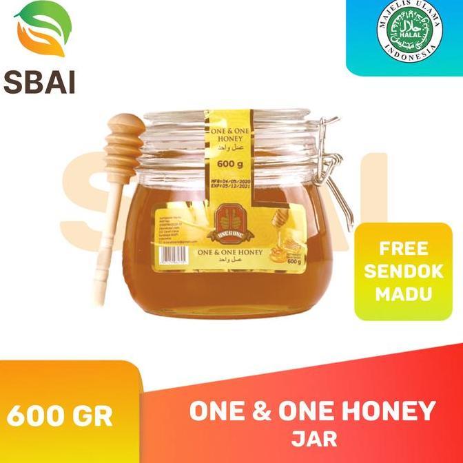 NEW MADU HONEY ONE AND ONE MADU 600 GR FREE SENDOK MADU ORI