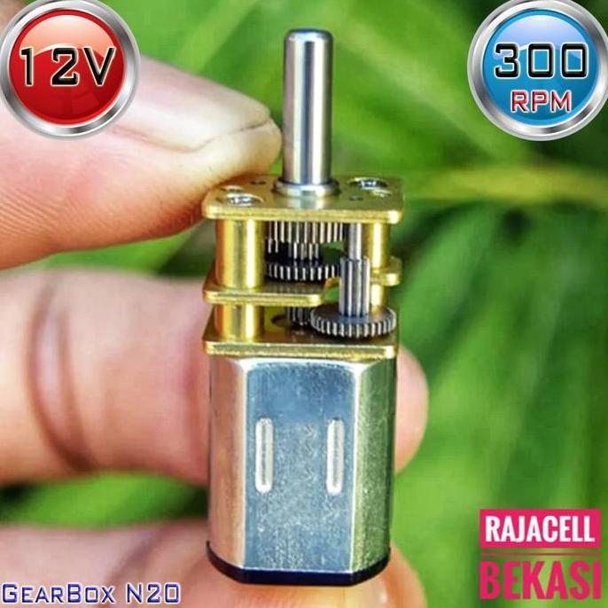 Motor Gearbox N20 12V 300RPM Mini Metal Gear Motor Dinamo High Torque