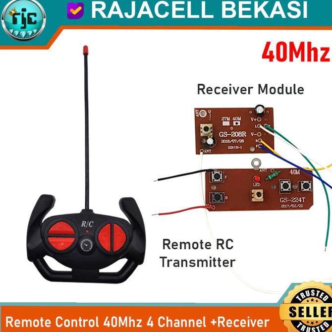 Module PCB Remot Mainan RC Boat Remote Control 40Mhz 4Ch GS-224T GS-206R 40M Universal