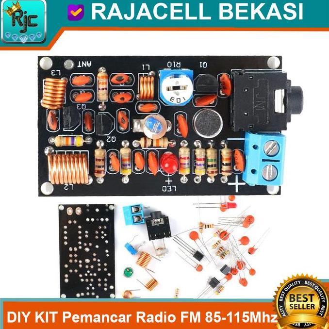 DIY KIT Pemancar Radio FM Wireless Mic 85-115Mhz Transmitter 100M-1KM