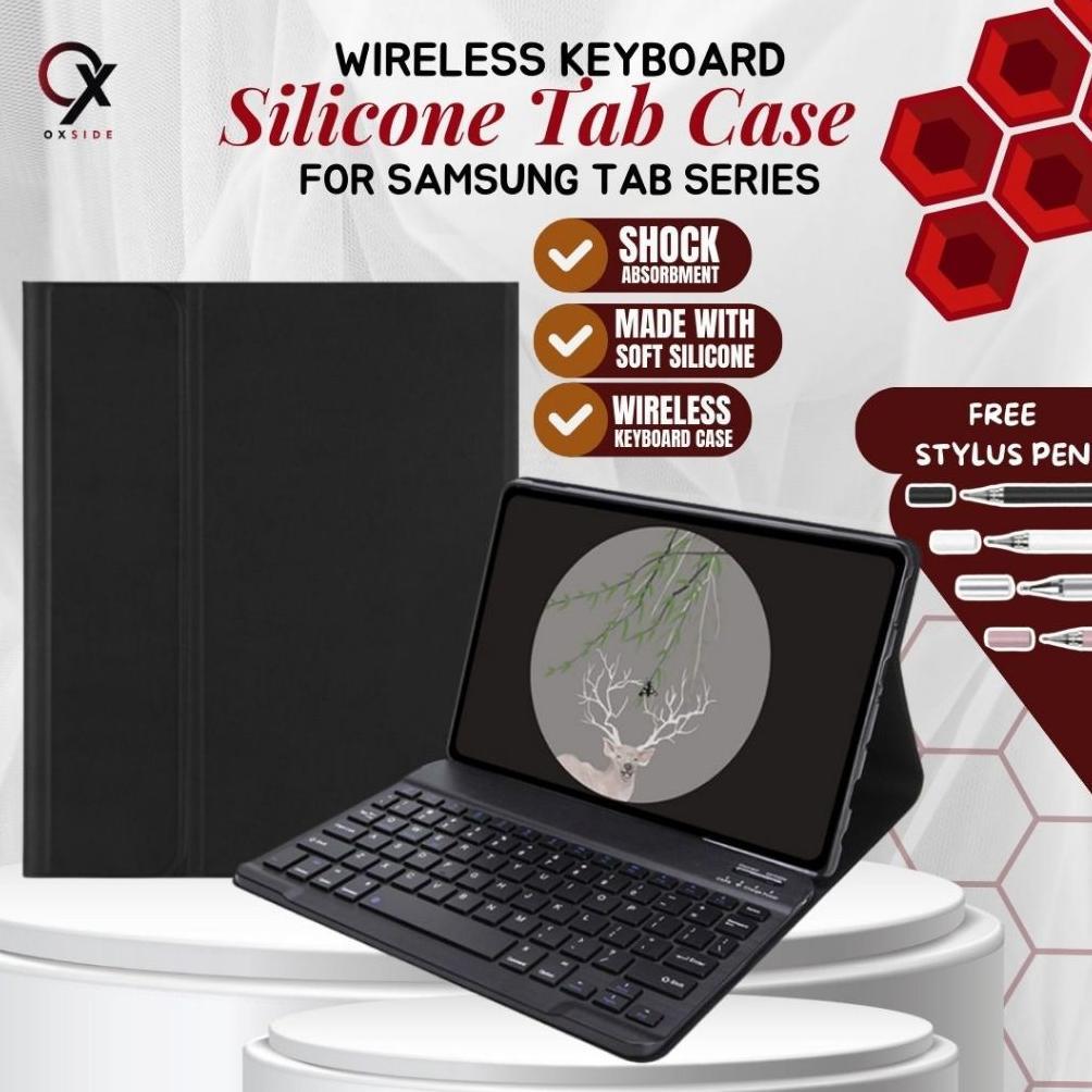Wireless Keyboard Case Samsung Tab A11 Plus/ S7 S8 S9 Plus FE/A9 Plus/A7 Lite/S6 Lite/A8 Magnet Casi