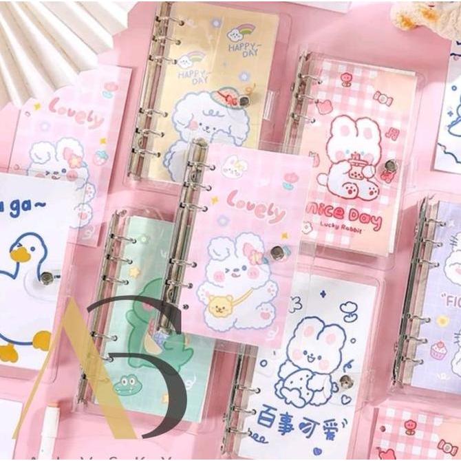 bavero_sell - buku binder a6 isi kertas 100 lembar karakter lucu daily planner