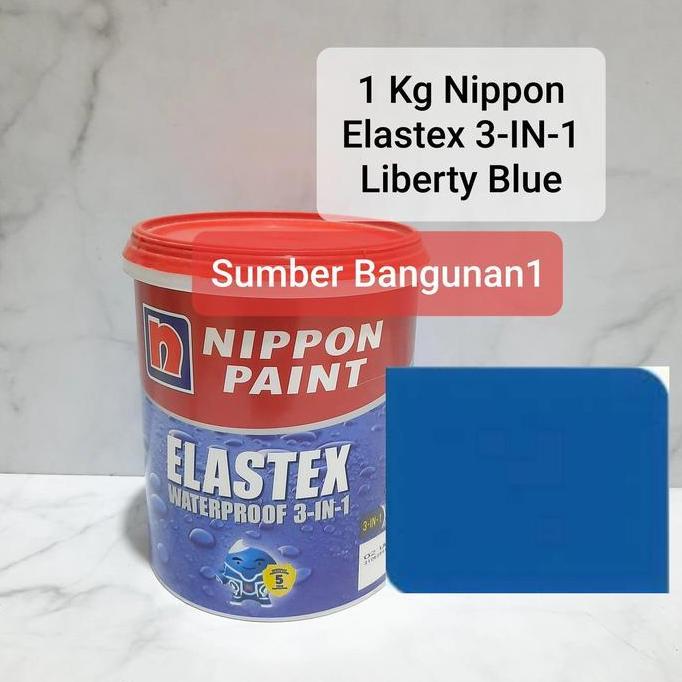 Cat Tembok biru Liberty Blue 1 kg nippon elastex exterior interior