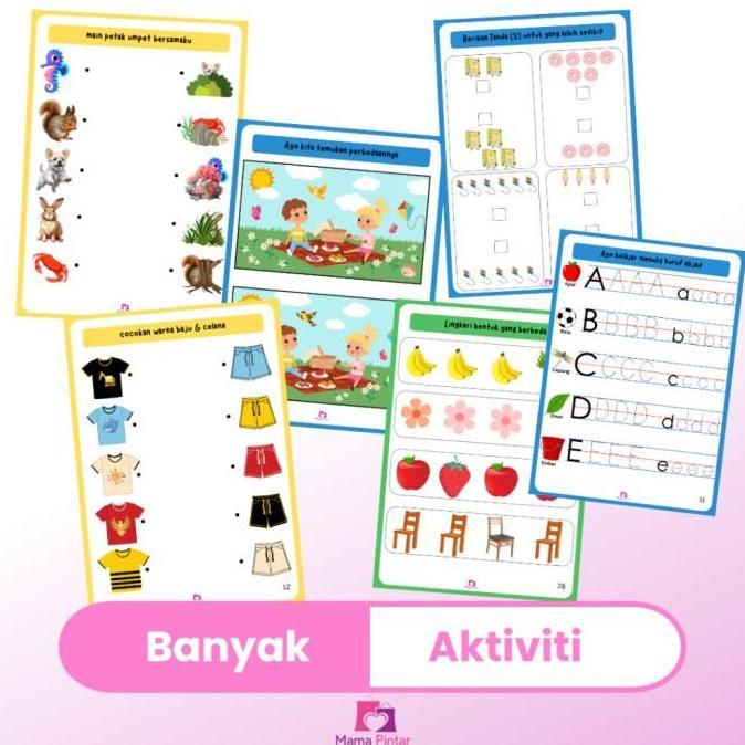 Buku Aktivitas Pertamaku Worksheet Tracing Menulis Berhitung Anak PAUD TK 2 3 4 5 Tahun