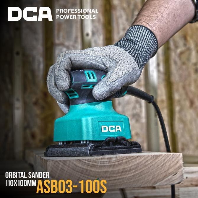 Dca Palm Sander / Mesin Amplas Listrik 240Watt Asb03-100