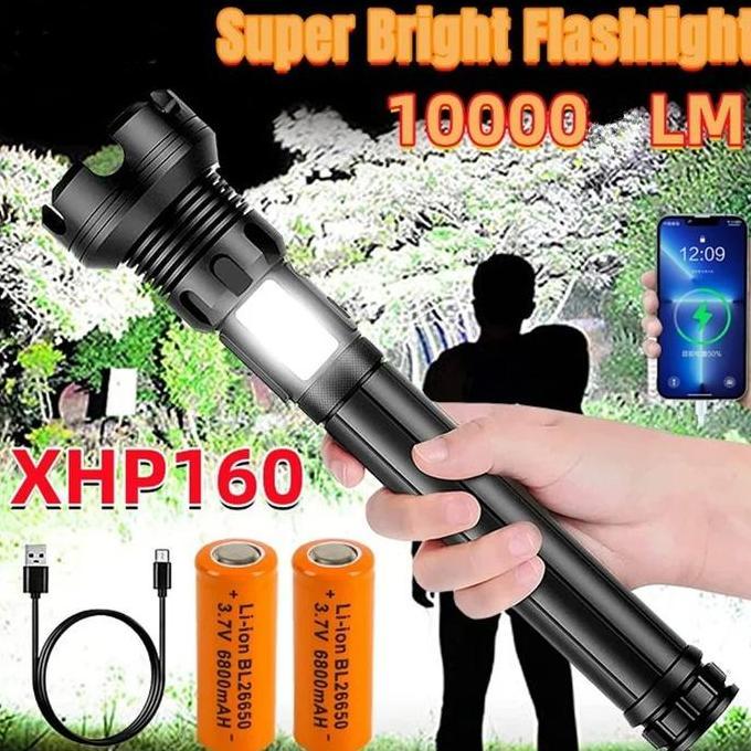 Senter SWAT LED / Senter LED XHP-160 / Senter Cas USB Portable 7 Mode