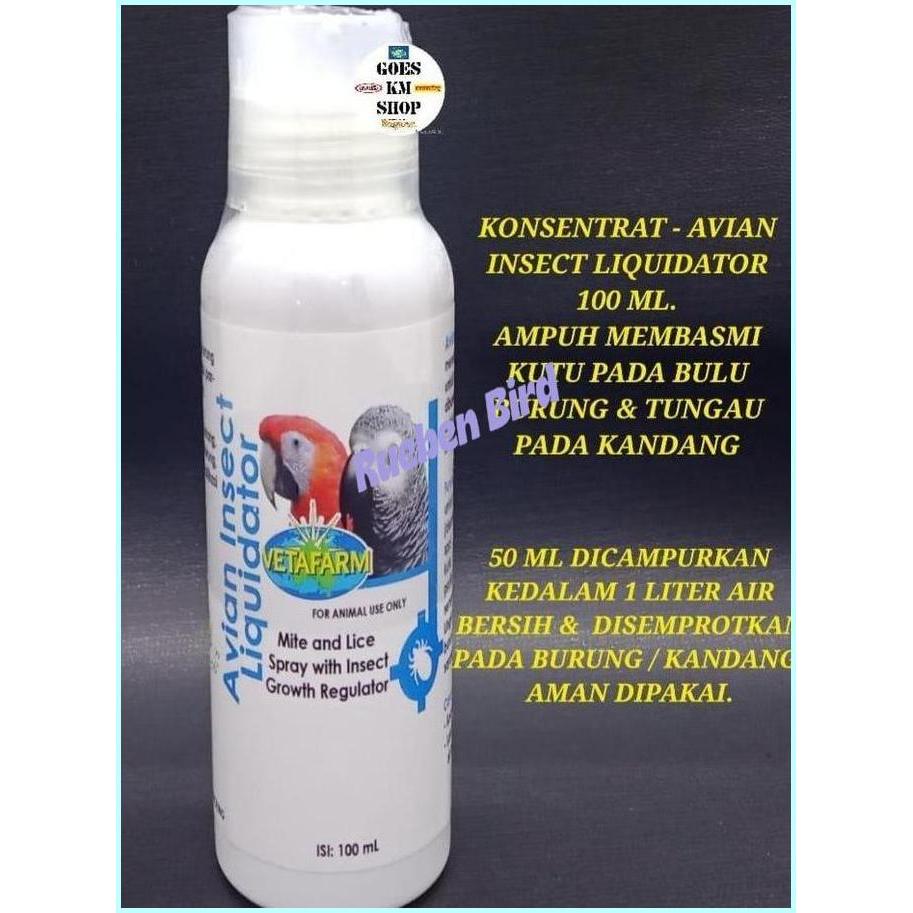 Vetafarm Avian Insect Liquidator 100Ml Obat Kutu Burung Ampuh