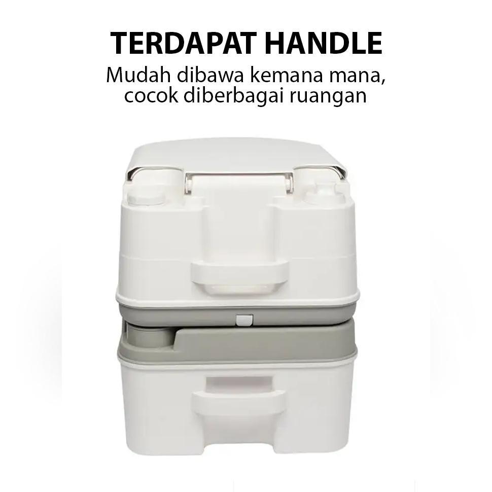 Toilet Portable 24L Bisa Flush | Toilet Portable Untuk Orang Tua Ibu Hamil | Toilet Portable Camping