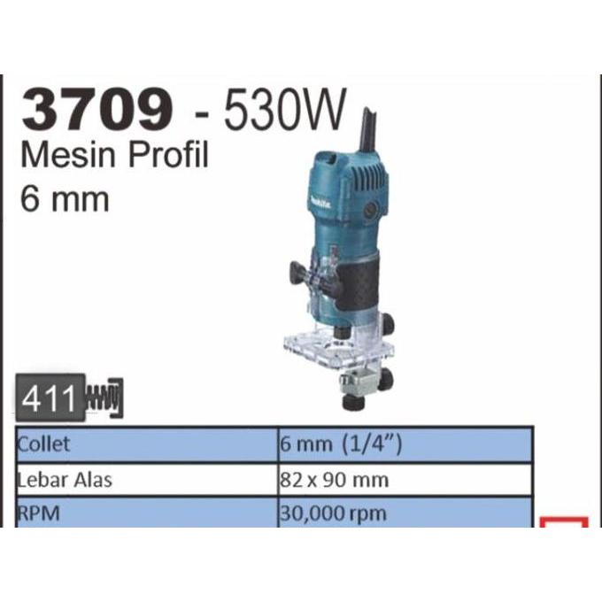 Makita Mesin Profil Kayu 3709 - Router Trimmer 3709 Makita