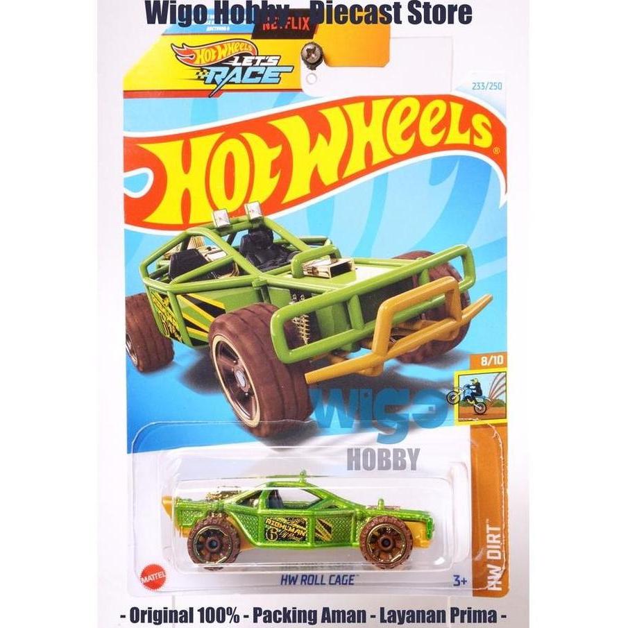 Hot Wheels Roll Cage hijau Netflix Lets Race Q 2024 Diecast