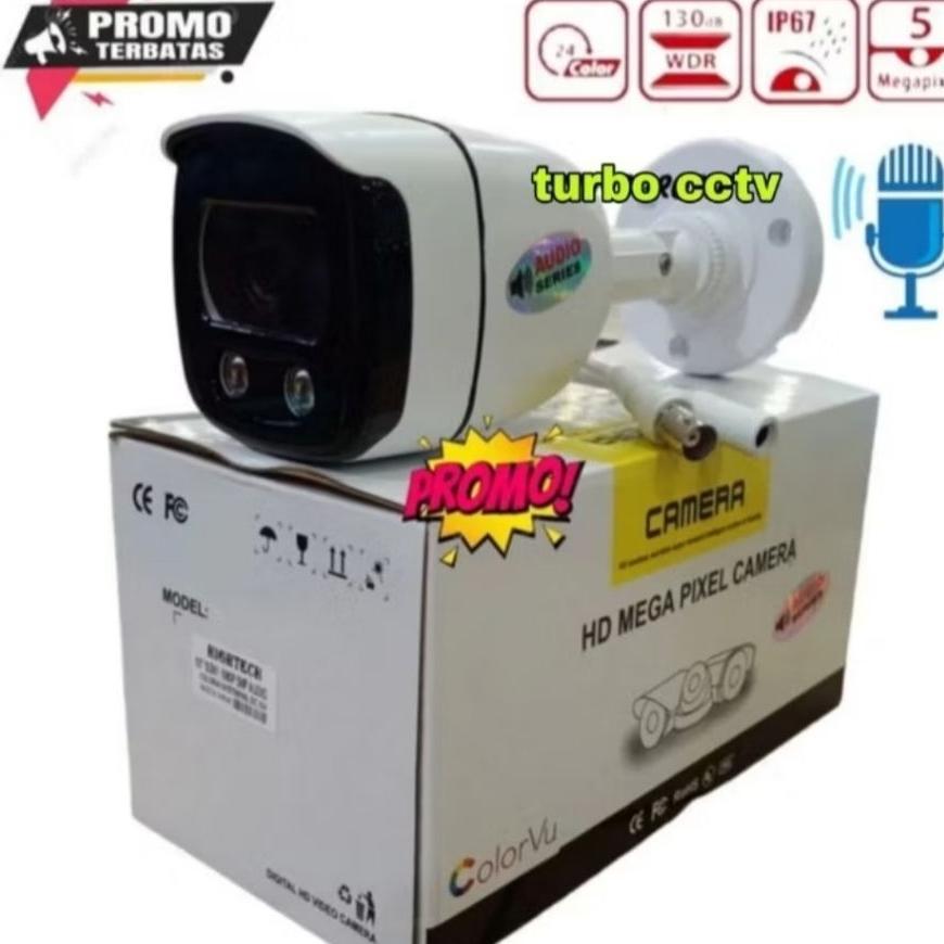 Camera Cctv Colorvu 8Mp Full Hd 1080P Outdoor Kamera Cctv 8 Mp Malam Berwarna