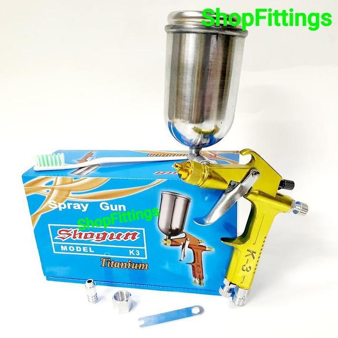 Spray Gun Mini K3 R2 Spet Tabung Atas Alat Semprot Cat Pilih Budget