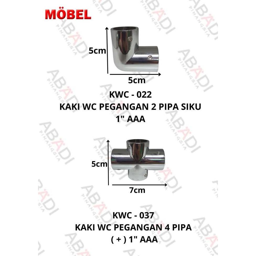 READY  Join Sambungan Pipa L 1" inch 2 Pipa Untuk Siku Stainless