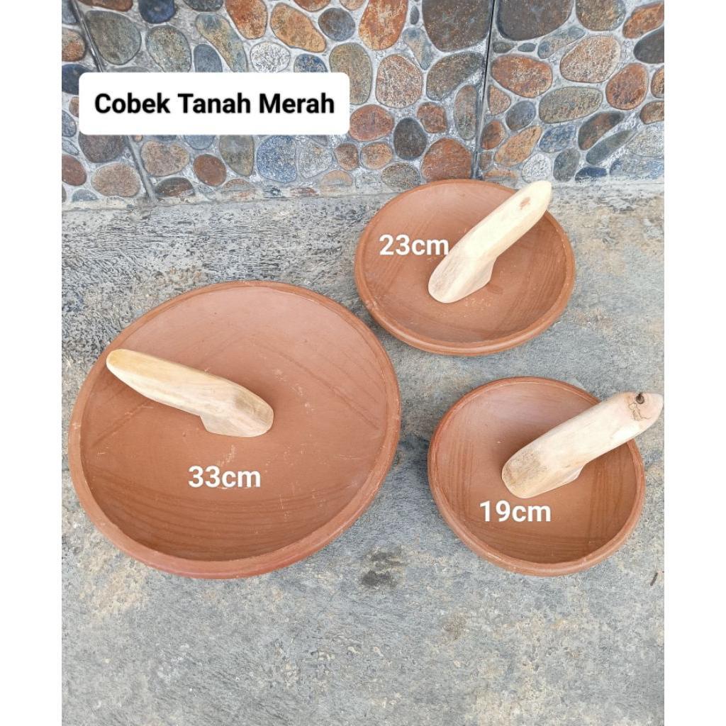 Cobek Tanah Liat Merah 4/11