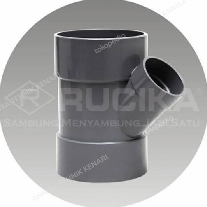 READY  Y Branch PVC 3inch D rucika / way pvc 3in D rucika