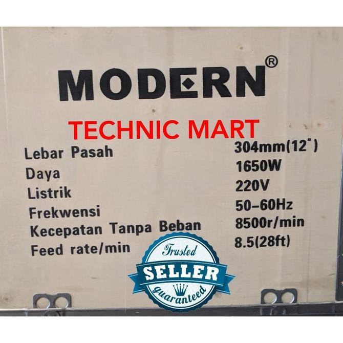 Modern M-304Mm Bench Planer Thicknesser Planer Mesin Ketam Serut Duduk