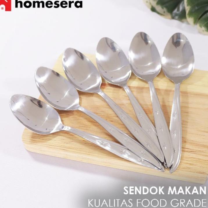 Sendok Stainless Doll ( 6 Biji ) | Sendok Makan | Sendok Stainless