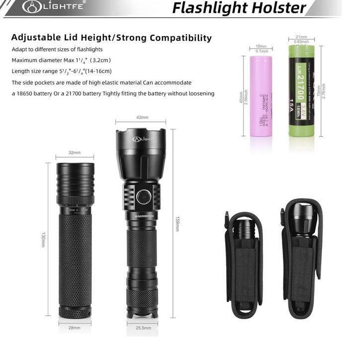 Ready  LIGHTFE HOLSTER SARUNG SENTER MEDIUM ASTROLUX CONVOY HIGH QUALITY