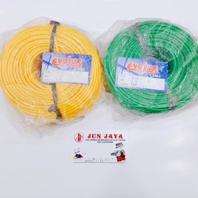 Ready kabel serabut kecil 1x1.5mm EVOLUS NYAF 1.5MM KABEL TUNGGAL SERABUT