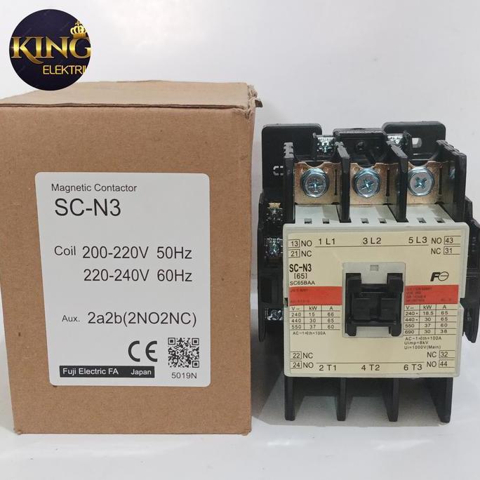 magnetic Kontaktor / Contactor Fuji SC-N3 SCN3 SCN-3 elektrik magnetik