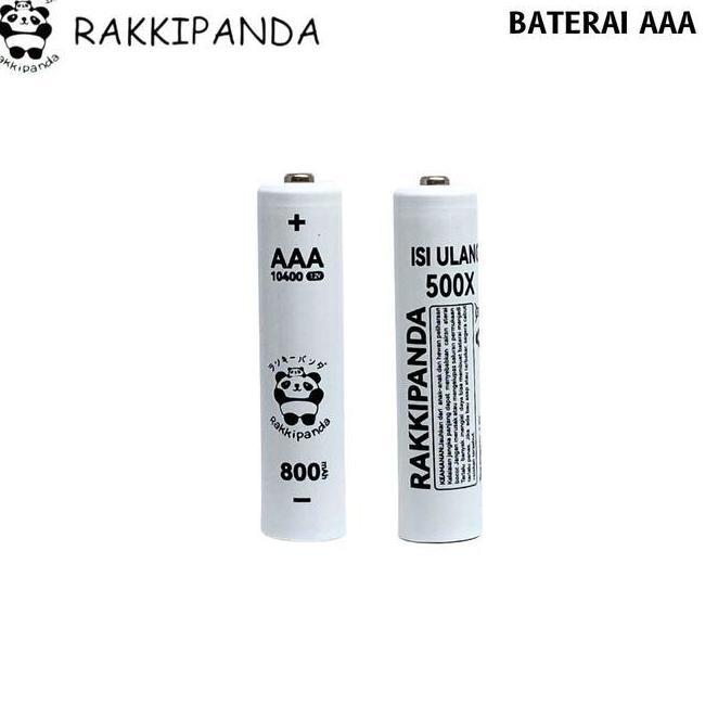 Baterai Rakkipanda Cas Isi Ulang Aaa Isi 4 Pcs 1.2V  Rechargeable Ni-Mh Battery Charge