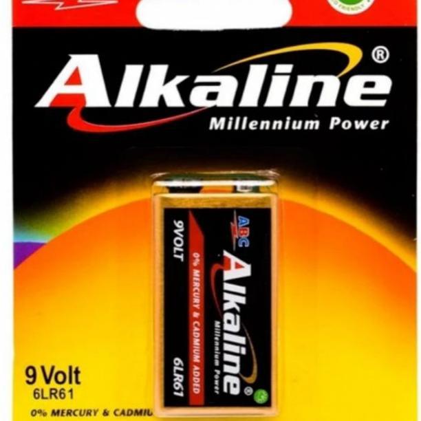 Abc Alkaline Battery 9V / Baterai 9 Volt Kotak / Baru Batere Batre Mic Grosir