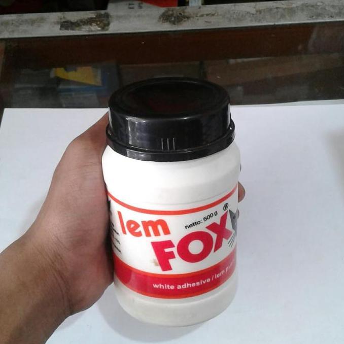 Ready Lem fox putih 500 gram lem pelamur tembok putih lem fox kayu putih