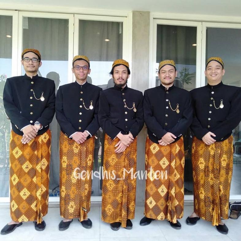 Diskon Beskap Jogja, Jarik + Blangkon / Size Lengkap
