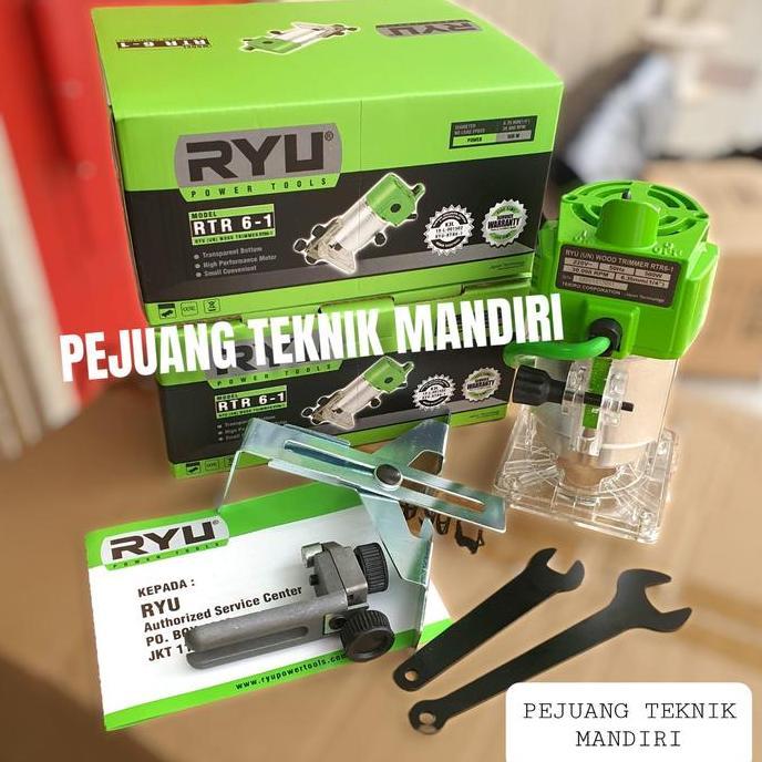 Mesin Trimmer Router Profil Kayu Ryu Rtr 6 - 1 / Trimmer Ryu Rtr 6-1