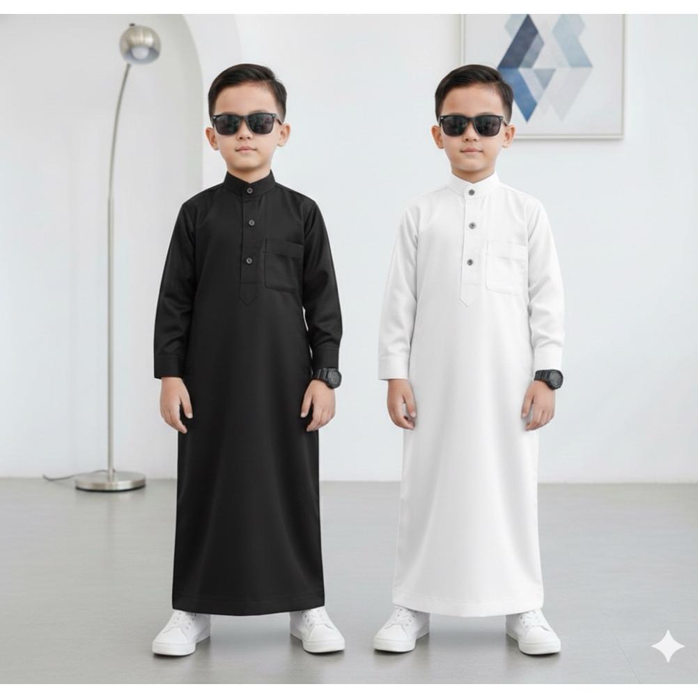 VALUE PACK Gamis Toyobo anak Laki laki 1-14 tahun-Jubah gamis toyobo baju koko anak laki laki Lengan