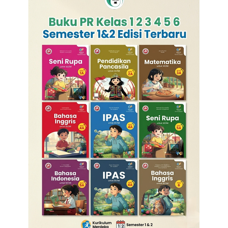 BUKU PR LKS SD KELAS 1 2 3 4 5 6 SEMESTER 1&2 INTAN PARIWARA TAHUN 2026