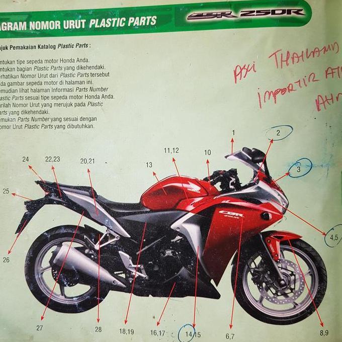 Ready SPAREPART CBR 250R CBU : 53103-KYJ-900 BANDUL JALU STANG / WEIGHT A STRG HND CBR 250R CBU ORI 